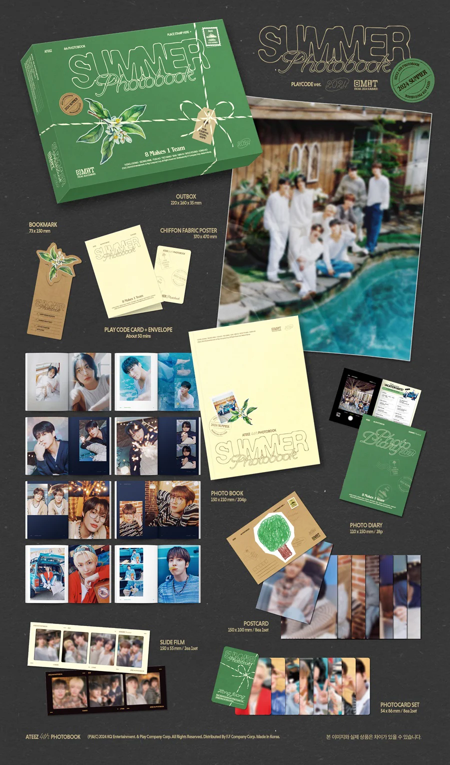 ATEEZ 2024 SUMMER PHOTOBOOK (PLAY CODE VERSION) - Image 3